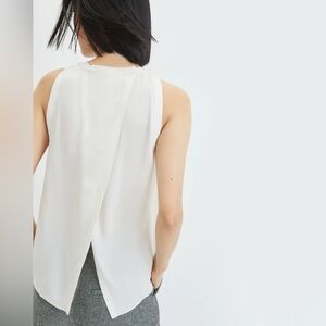VERONICA BEARD Mina Shell Top in Off White